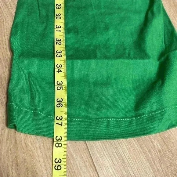 NEW Anthropologie Women's ‎ jumpsuit 0 D green twisted front tie back strap - Picture 6 of 8